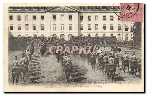 Saumur Cartes postales CAroussel militaire (cheval hippisme)