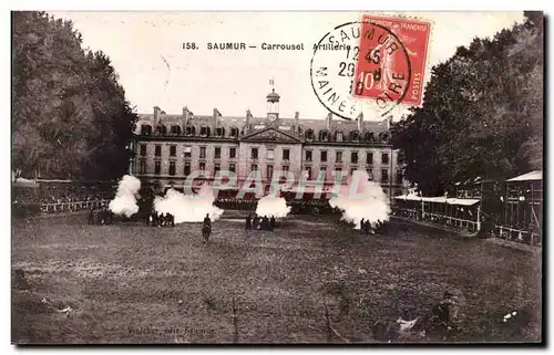 Saumur Cartes postales CAroussel militaire (cheval hippisme)