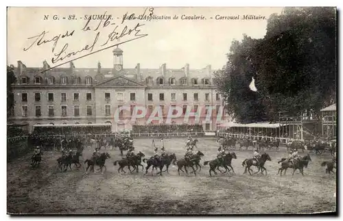 Saumur Cartes postales Ecole d&#39application de cavalerie Carrousel militaire (cheval hippisme)