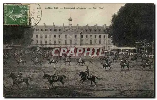 Saumur Ansichtskarte AK Ecole d&#39application de cavalerie CArrousel (cheval hippisme)