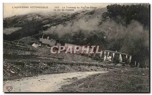 Puy de Dome - Le Tramway de Puy de Dome au Col de Ceyssat - Cartes postales (train)