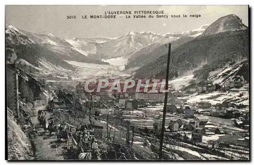 Mont Dore - La Vallee du Sancy - sous la neige - Cartes postales (procession animee)