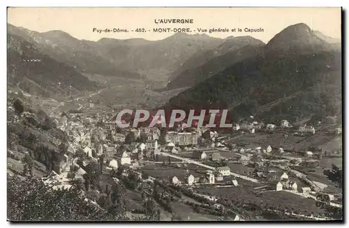 Mont Dore - Vue Generale et le capucin - Cartes postales