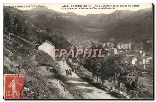 Ansichtskarte AK Le Mont Dore Vue generale de la vallee du Sancy