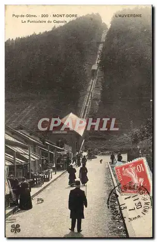 Ansichtskarte AK Auvergne Mont Dore Le funiculaire du Capucin