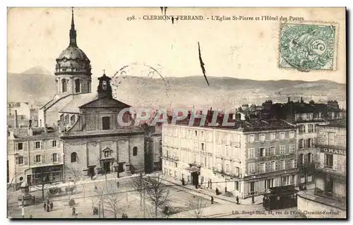 Cartes postales Clermont Ferrand Eglise Saint Pierre et hotel des Postes