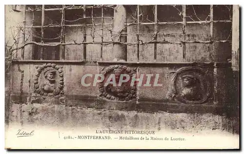 Cartes postales Montferrand Medaillons de la maison de Lucrece