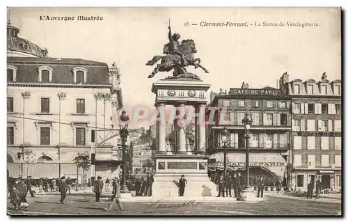 Cartes postales Clermont Ferrand la statue de Vercingetorix