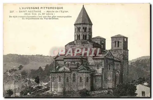 Cartes postales Saint Nectaire Abside de l'eglise