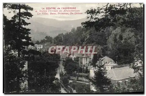 Cartes postales Station thermale des Albuminuriques Les villas Russe Primerose Du Dolmen