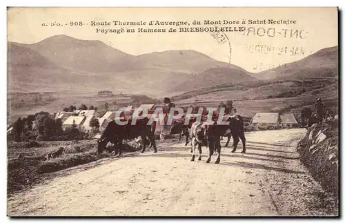 Ansichtskarte AK Route thermale d&#39auvergne du Mont Dore a Saint Nectaire Paysage au hameau de Bressouleille Va