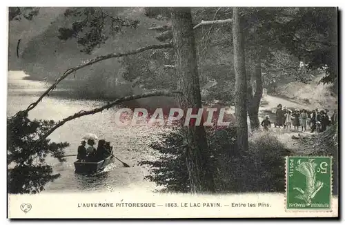 Cartes postales Le lac Pavin Entre les pins