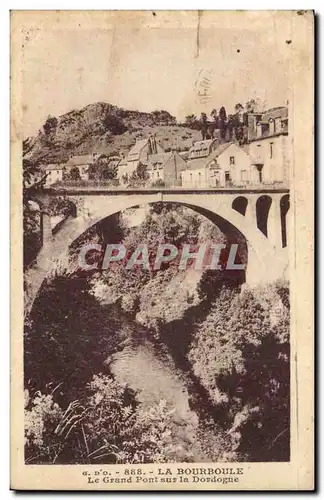 Ansichtskarte AK La Bourboule Le grand pont sur la Dordogne