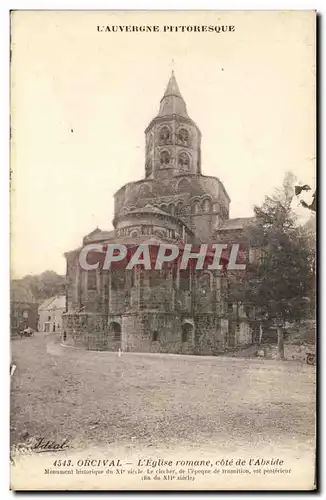 Cartes postales Orcival L&#39eglise romane cote de l&#39abside