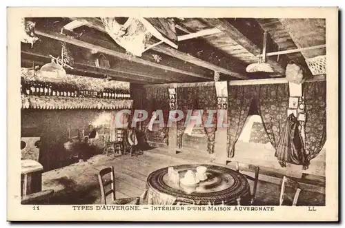 Cartes postales Auvergne Interieur d&#39une maison auvergnate