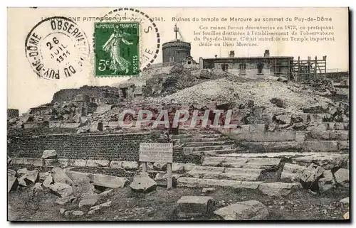 Cartes postales Auvergne Ruines du temple de Mercure au sommet du Puy de Dome