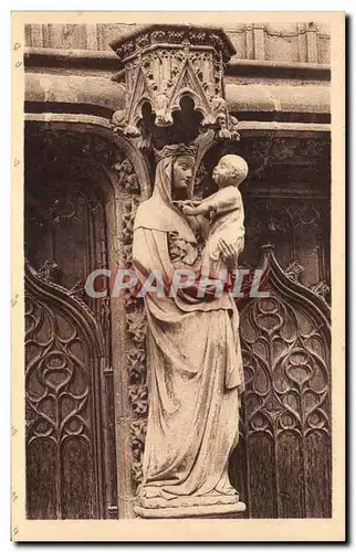 Cartes postales Riom l&#39eglise de Marthumet La vierge a l&#39oiseau