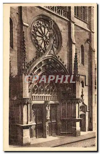 Cartes postales Riom l&#39eglise du Marthumet Portail