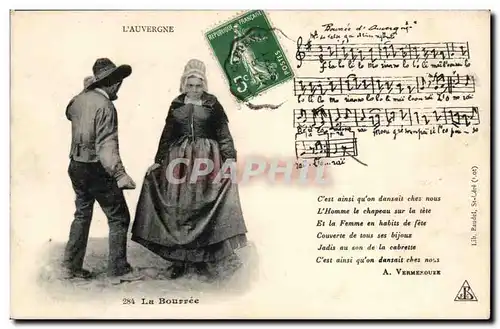 Ansichtskarte AK Auvergne La bourree ( folklore costume danse )