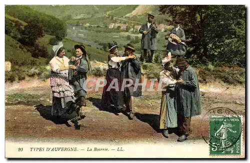 Ansichtskarte AK Auvergne La bourree ( folklore costume danse )