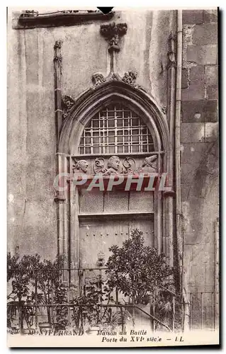 Cartes postales Montferrand Maison du Baille porte du 16eme