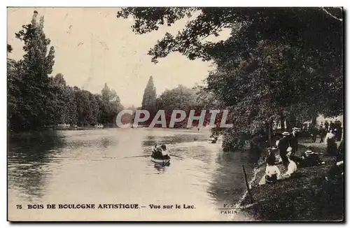 Paris 16 - Le Bois de Boulogne - Vue sur le Lac Ansichtskarte AK