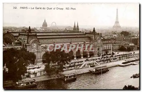 Paris 7 - La Gare du Quai d&#39Orsay Tour Eiffel - Cartes postales