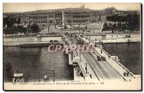 Paris 8 - Panorama vers la Place de la Concorde et la Seine - Ansichtskarte AK