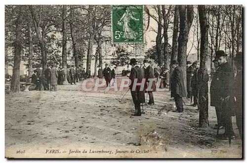 Paris 6 - Jardin du Luxembourg - Joueurs de Cricket - Sport - Ansichtskarte AK