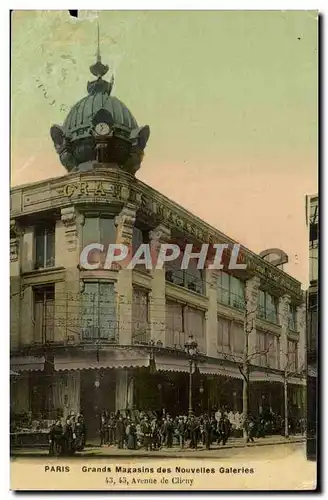 Paris 17 Avenue de Clichy Grands Magasins des Nouvelles Galeris - Cartes postales