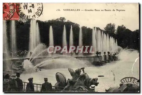 Versailles - Grandes Eaux aux bassin de Neptune - Ansichtskarte AK