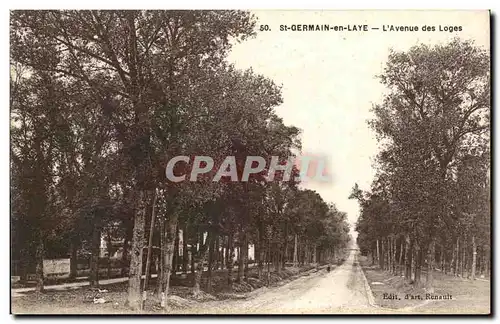 St Germain en Laye - L&#39Avenue des Loges - Ansichtskarte AK