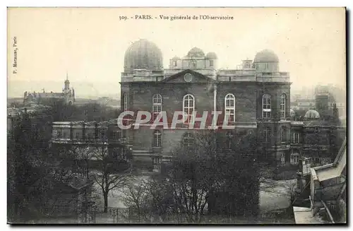 Paris Cartes postales Vue generale de l&#39Observatoire