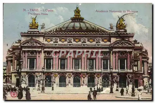 Cartes postales Paris Academie Nationale de musique opera