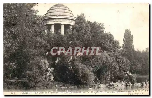 Ansichtskarte AK Paris Le bois de Vincennes le temple Grec