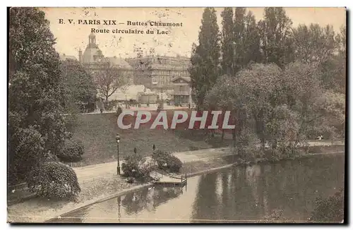 Ansichtskarte AK Paris Buttes Chaumont Route circulaire du lac