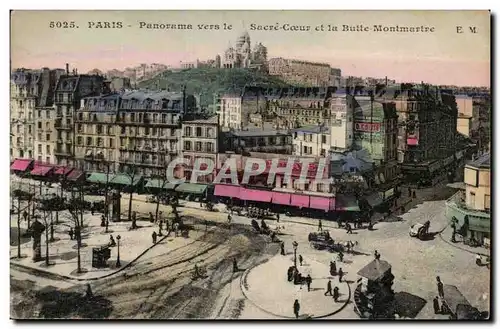 Ansichtskarte AK Paris Panorama vers le Sacre Coeur et la Butte Montmartre