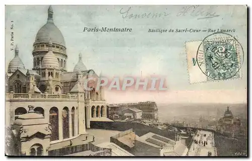 Ansichtskarte AK Paris Montmartre Basilique du Sacre Coeur Rue Lamarck