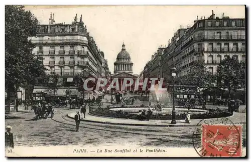 Paris 5 - La Rue Soufflot - Pantheon Cartes postales