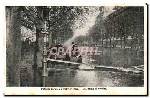 Paris 8 - Avenue d'Antin - Inonde janvier 1910 Cartes postales