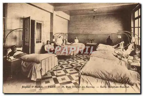 Paris - 15 - Hopital St Michel - 33 Rue Olivier de Serres - Salle Stephan Bonnet - docteur - medecin