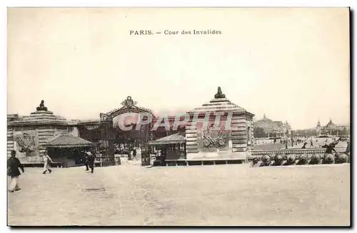 Paris 7 - Cour des Invalides - Ansichtskarte AK