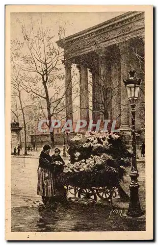 Paris 8 - Place de la Madeleine - Marchande des Fleurs - Ansichtskarte AK