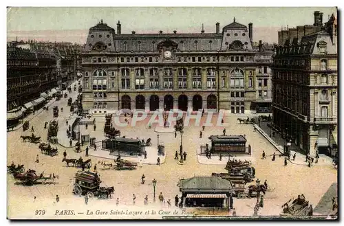 Paris - 8 Gare Saint Lazare et la Cour de Rome Cartes postales