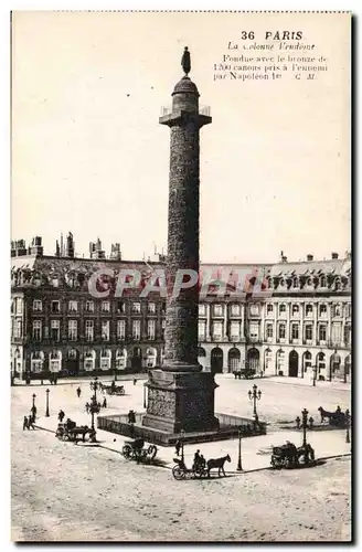 Paris - 1 - La Colonne Vendome - Cartes postales