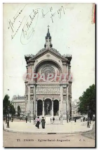 Paris - 8 Egise Saint Augustin Cartes postales