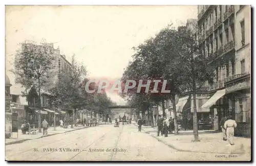 Paris - 17 - Avenue de Clichy Ansichtskarte AK