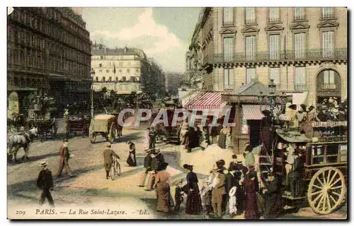 Paris - 8 - Rue Saint Lazare - Cartes postales