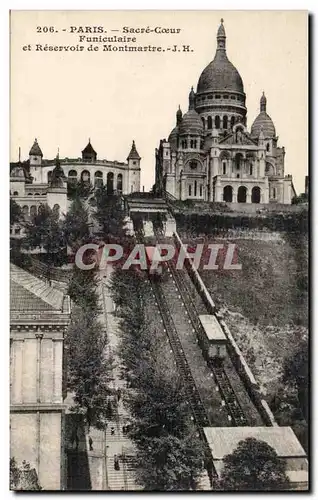 Paris - 18 - Sacre Coeur - Funiculair - Reservoir de Montmartre - Ansichtskarte AK