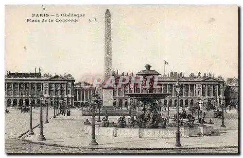 Paris - 8 - Place de la Concorde - Obelisque Cartes postales